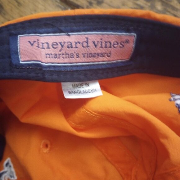 Vineyard Vines Orange Nylon Hat – Adjustable - Picture 2 of 4